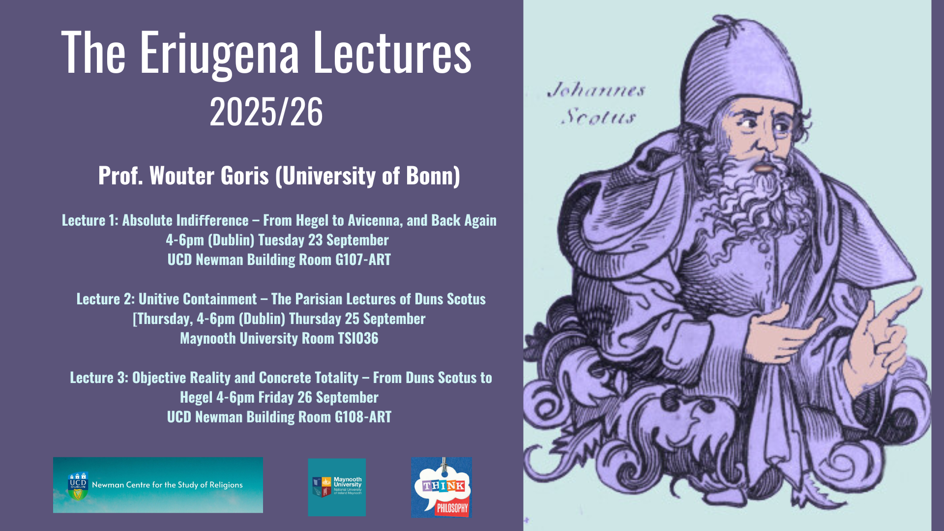 Eriugena Lectures 2025/26